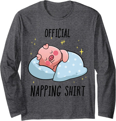 Sleeping Pig Pajamas Sleepyhead Long Sleeve Shirt