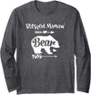 Mothers Day Shirt Co. Blessed Mamaw Bear Longsleeve Shirt Gift For Grandma Long Sleeve T-Shirt - Dark Heather Grey