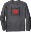Forest City Fashion Speeding Kills Bears Yosemite Shirt Long Sleeve T-Shirt - Dark Heather Grey