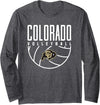Campus Lab University of Colorado Buffaloes Volleyball Arch Long Sleeve T-Shirt - Dark Heather Grey