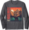 Yosemite National Park California Souvenirs Yosemite National Park California USA Retro Vintage Nature Long Sleeve T-Shirt - Dark Heather Grey