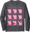 Peppa Pig How Do I Feel Today Long Sleeve T-Shirt - Dark Heather Grey