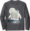 Funny Polar Bear Shirts Polar Bears - Wildlife Zoo Animal Lover Zookeeper Nature Long Sleeve T-Shirt - Dark Heather Grey