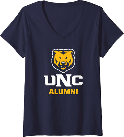 Womens University of Northern Colorado Bears Alumni V-Neck T-Shirt