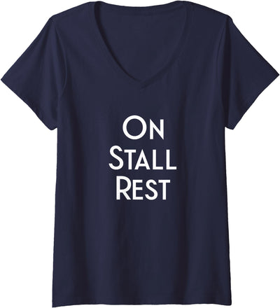 Get Well Horse Gifts for Equestrians & Horselovers Womens Get Well Horse Gifts On Stall Rest V-Neck T-Shirt