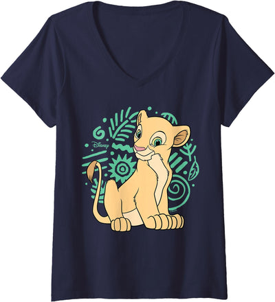 Womens The Lion King - Nala V-Neck T-Shirt
