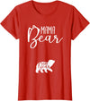 Awesome Matching Family Outfits Baby Bear - Mama Mommy New Mom Pregnancy Announcement Gift T-Shirt - Red