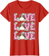 Cute Cow Print Love Clothes For Women & Teen Girls Love Guinea Pig Lover Outfit Women Girl Kids Cute Guinea Pig T-Shirt - Red