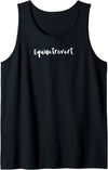 DesignsByJnk5 Horse Horse Definition: Equinetrovert - Horse Sayings Tank Top - Black