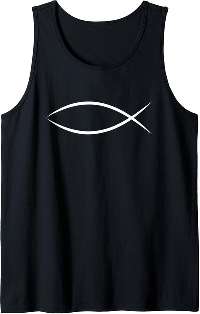 I LOVE JESUS APPAREL ICHTHYS ICHTHUS JESUS FISH CHRISTIAN SYMBOL Tank Top