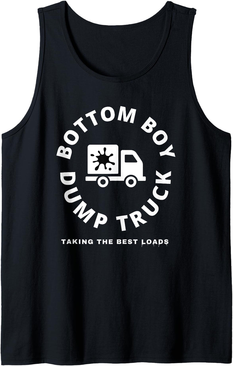 Funny Bottom Boy Gay Bear Muscle Jock Daddy Hunk Bottom Boy Dump Truck Gay Muscle Daddy Bear Pride LGBTQ Tank Top - As Pictured