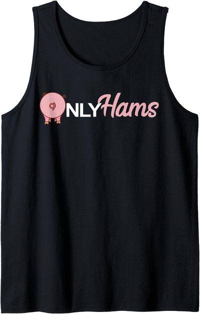Funny Pig Only Hams Funny Pork Pig Farmer Tank Top