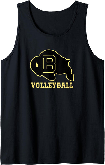 Cow Buffalo High School Buffalo Wy 82834 Wy Logo Volleyball Tank Top
