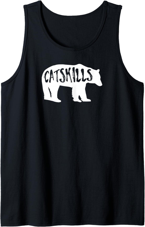 Esskay Designs Catskills Tees Catskills Bear Tank Top - Black