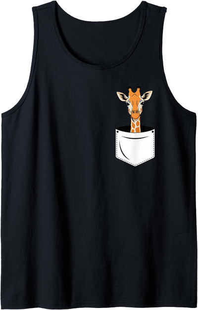 Best Giraffe Art for Men Women Adult Giraffe Print Giraffe Tank Top