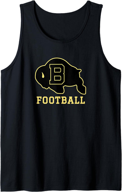 Cow Buffalo High School Buffalo Wy 82834 Wy Logo Football Tank Top