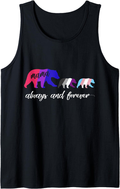 Bisexual Mama Bear - Asexual and Transgender Tank Top
