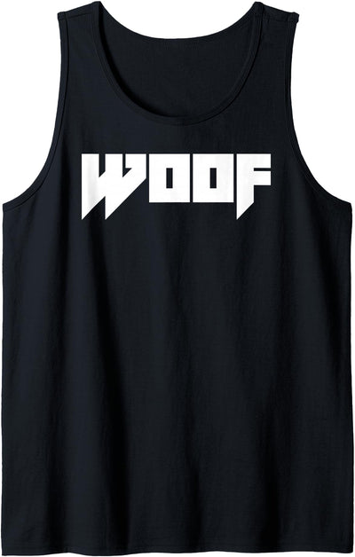 Mens WOOF Gay Men Bear Daddy Pride LGBTQIA+ Metal Funny Novelty Tank Top