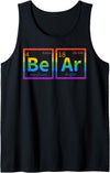 Bear Periodic Table Gay Bear Pride Rainbow LGBT Mens Bear Periodic Table Gay Bear LGBT Pride Rainbow For Gay Bear Tank Top - Black