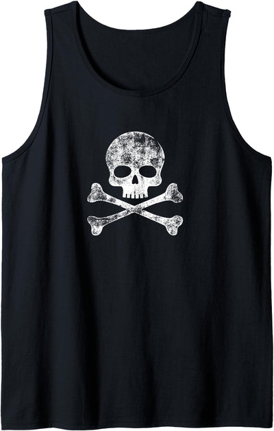 Skull Clothing Gear Skull Crossbones Skeleton Jolly Roger Tank Top