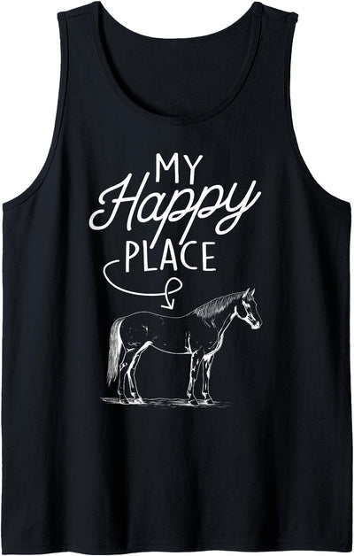 My Happy Place Horse Lover Gifts Tank Top