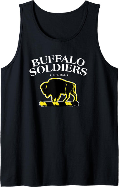 Cow Buffalo Soldiers American Civil War Tank Top