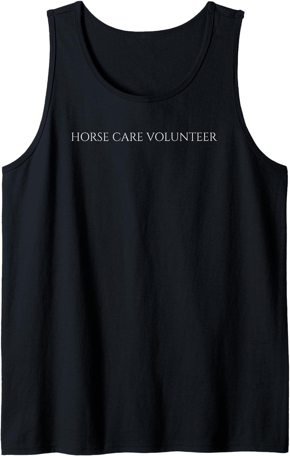 Animal Welfare Gifts Horse Care Volunteer Animal Welfare Tank Top - Black