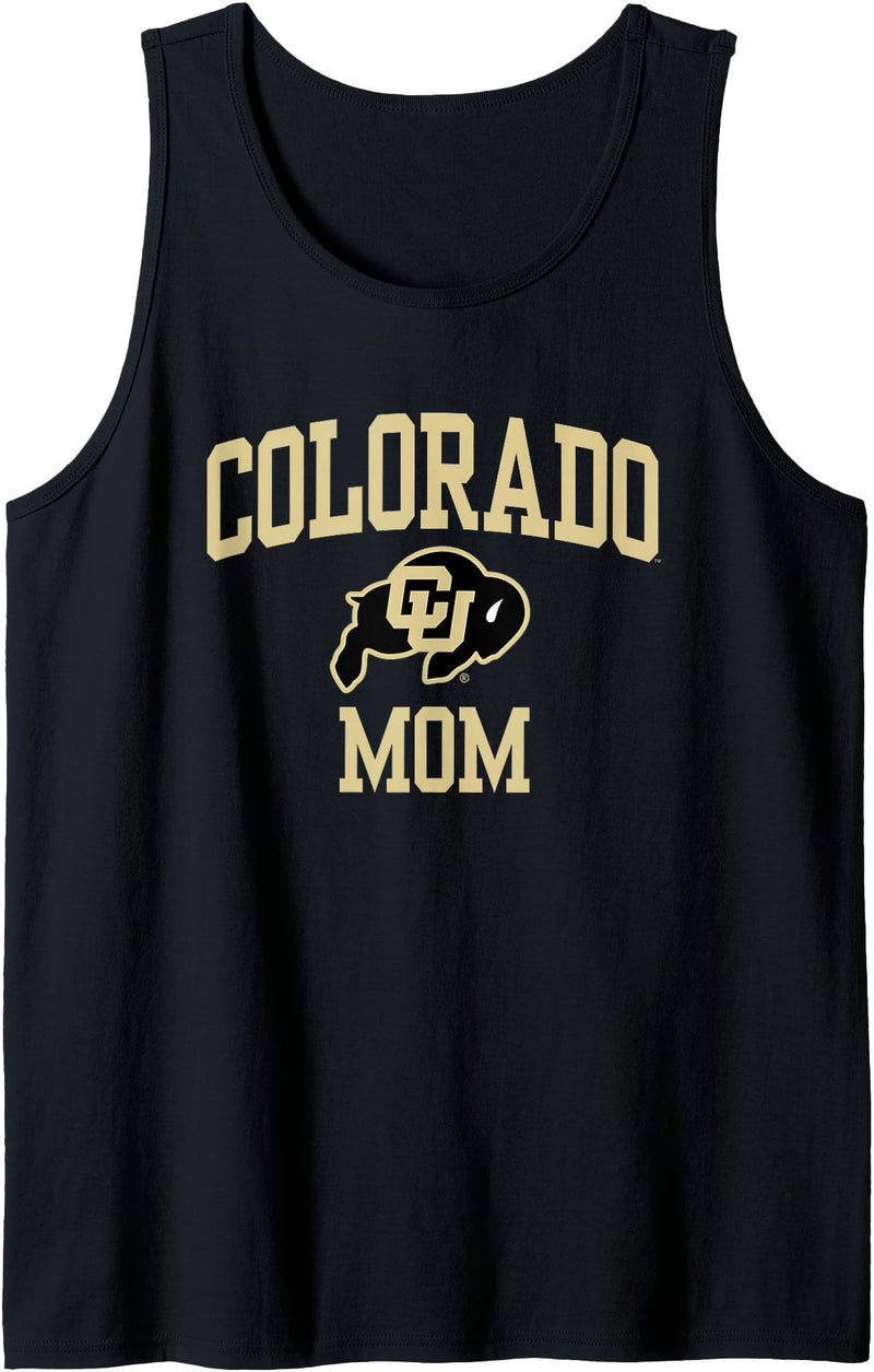 Elite Authentics Colorado Buffaloes Mom Icon Black Officially Licensed Tank Top - As Pictured
