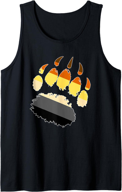 LGBTQ - Hairy Bear Pride Gay Bear Paw Pride Parade Tank Top