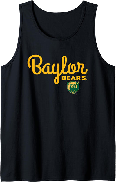 Baylor Bears Iconic Script Logo Officially Licensed Tank Top