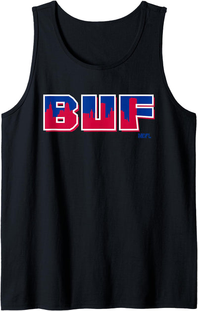 Cow Designs Buf Buffalo Stampede Tank Top