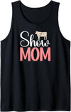 Cow Show Mom On Mother's Day Cow Show Mom Cow Show Mother Cow Show Mama Tank Top - Black
