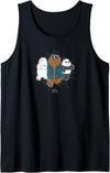 Cartoon Network We Bare Bears Jacket Tank Top - Black