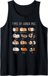 Funny Guinea Pig Sayings Design Shop Guinea Pig Types Of Guinea Pigs Tank Top - Black
