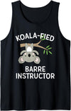 Tucking Amazing Shirts Barre Instructor Gift Shirt Cute Koala Pun Dance Fitness Tank Top - Black