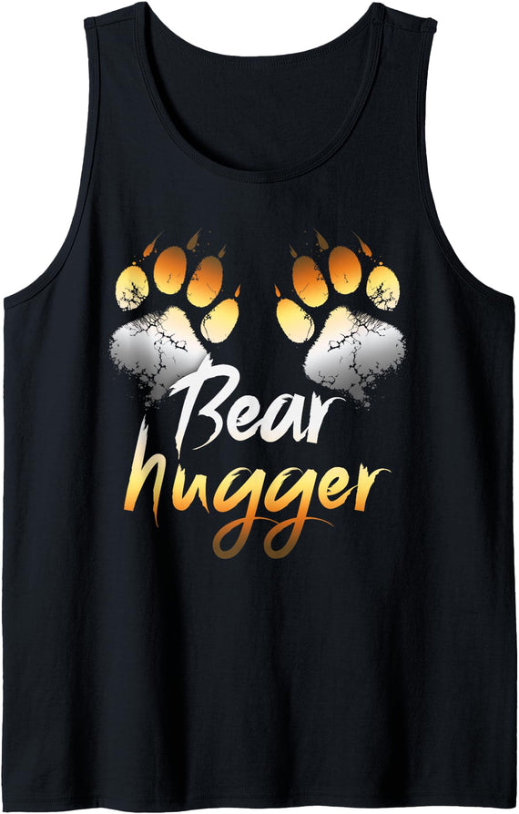 Bear Gay Pride by Content Design Studio Mens Bear Paws, Bear Flag, Gay Bear Pride, Bear Community Tank Top - Black