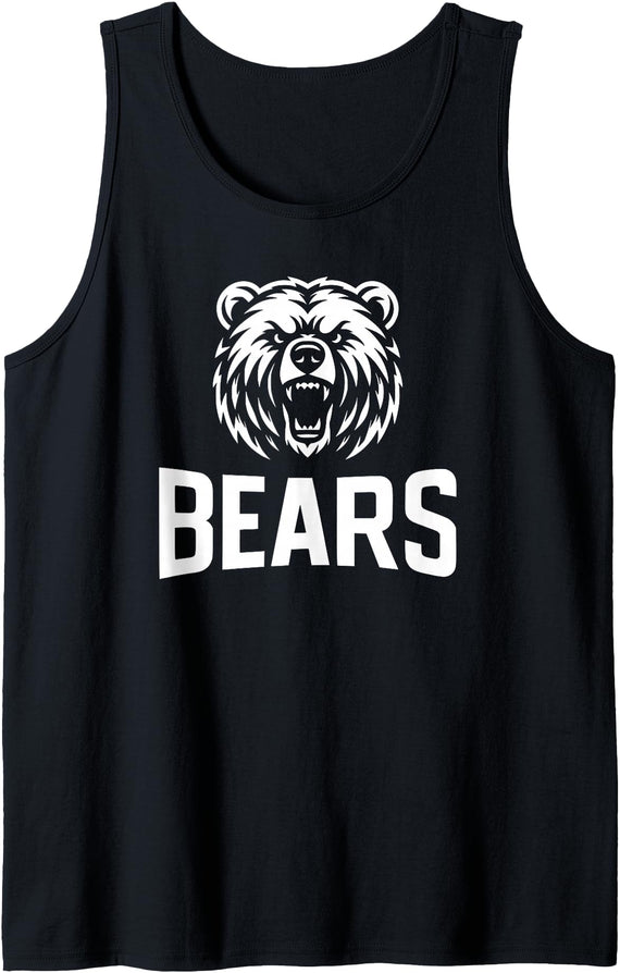 Utopia Sport Mascots Shop Bears Mascot 2 for Players and Fans Tank Top - Black