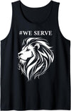 Lions international We Serve Lions outfits Lions club international We Serve Lions Tank Top - Black