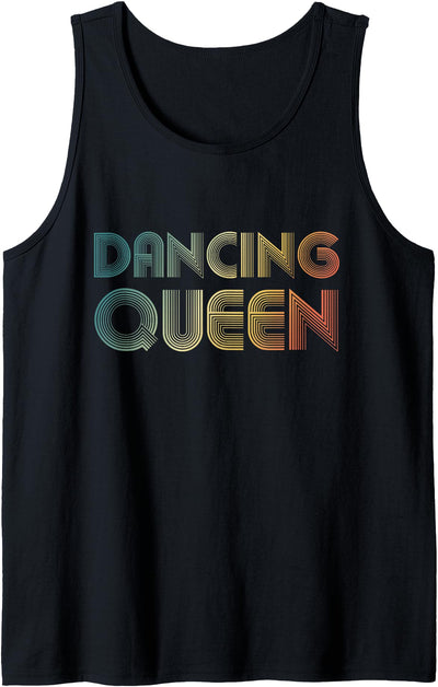 Disco Queen - 70's Disco Themed Vintage Dancing Disco Queen Funky Vintage 70s 80s Dance Party T-Shirt Tank Top