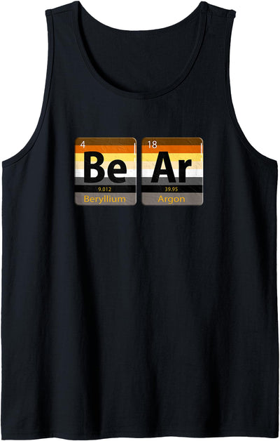 Bear Periodic Table Gay Bear LGBT Pride Rainbow For Tank Top