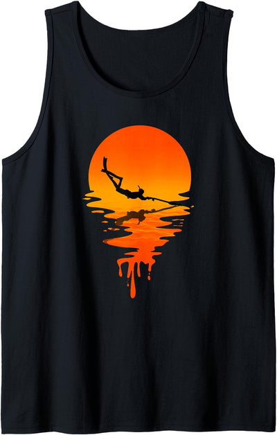 Vintage Retro Style Spearfishing Tank Top