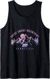 We Love Tennessee - Great Smoky Mountains Great Smoky Mountains Tennessee Mountains Bear Vintage Tank Top - Black