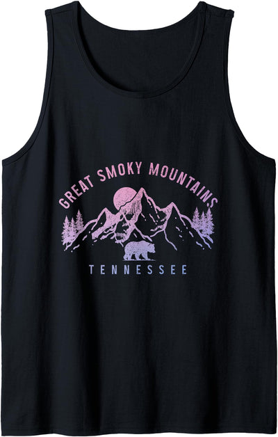 Great Smoky Mountains Tennessee Mountains Bear Vintage Tank Top