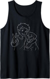 Polar Bear Art Animal Lovers Outfit Polar Bear Art Polar Bear Animal Memories for Men Boy Youths Tank Top - Black
