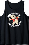 Looney Tunes Porky Pig No Pants Tank Top - Black