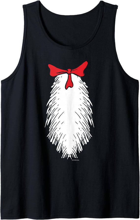 Dr. Seuss Cat in The Hat Belly Halloween Costume Officially Licensed Tank Top - As Pictured