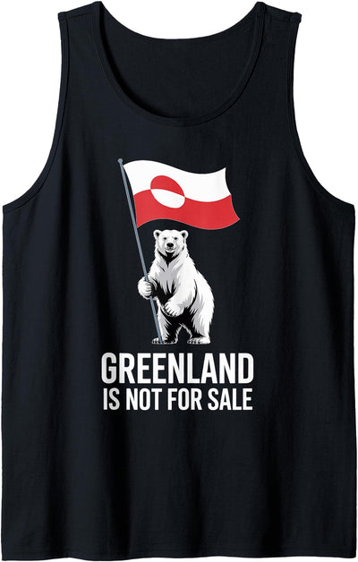 Arctic Polar Bear Greenland Protest Greenland is Not for Sale Arctic Polar Bear Tank Top
