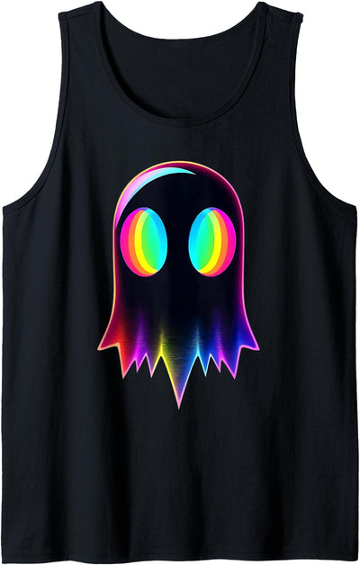 Rave EDM Outfit House Music Festival Ghost Trippy Vaporwave Electro Techno EDM Halloween Rave Tank Top