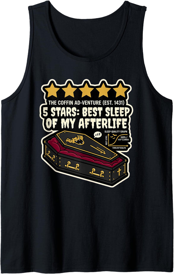 Best Sleep Ever Studio Best Sleep Ever Halloween Newangle Pack Vampire Tank Top - Black
