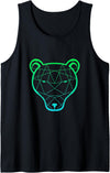 PV247 bear on the hunt Bear grizzly bear brown bear mighty bear paw hunter wild Tank Top - Black